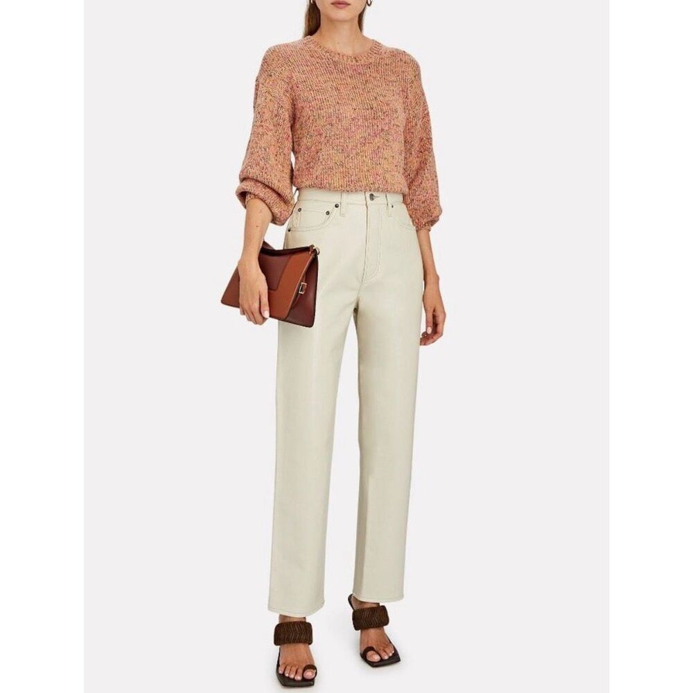 AGOLDE 90's Pinch Waist Straight Jean in Recycled Leather